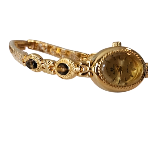 NWT - 18k Gold Women\'s Watch with Tigers Eye Accents main image 10